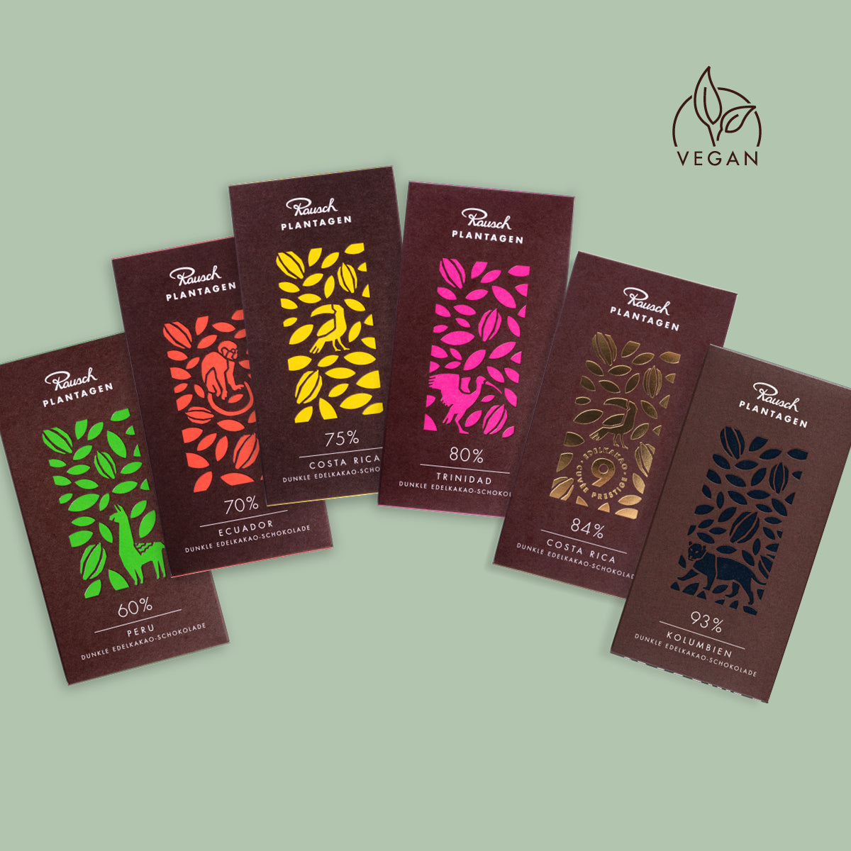 VEGANES EDELKAKAO-TAFEL-SET Rausch