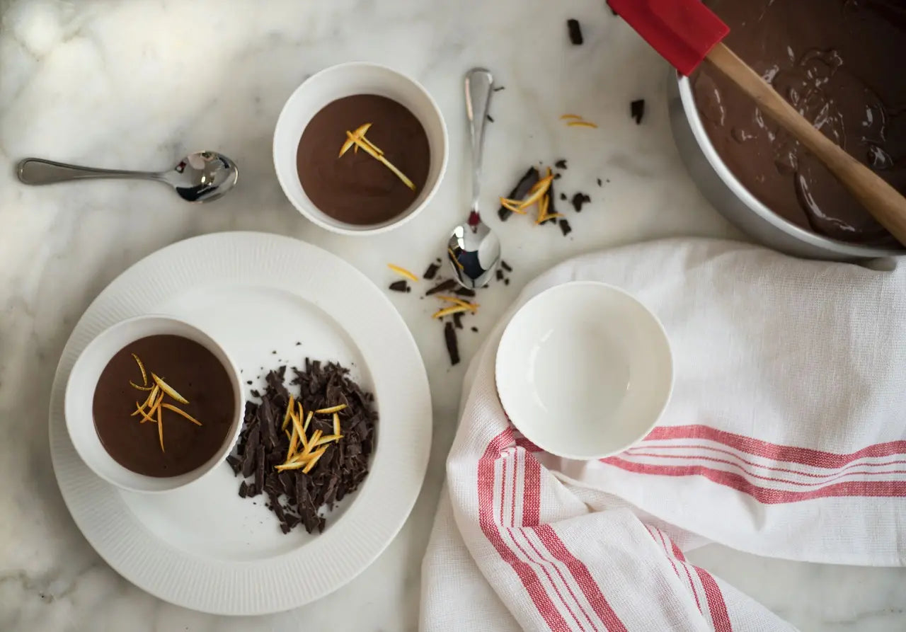 Feiner Schokoladenpudding mit dunkler Edelkakao-Schokolade