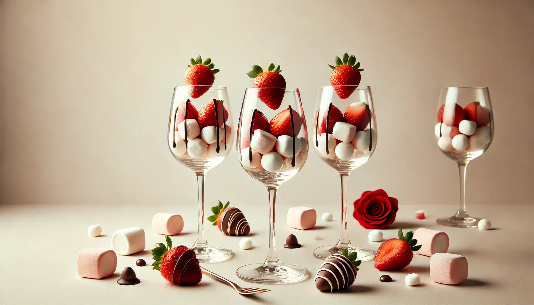 Erdbeer-Marshmallow Schokolade im Glas