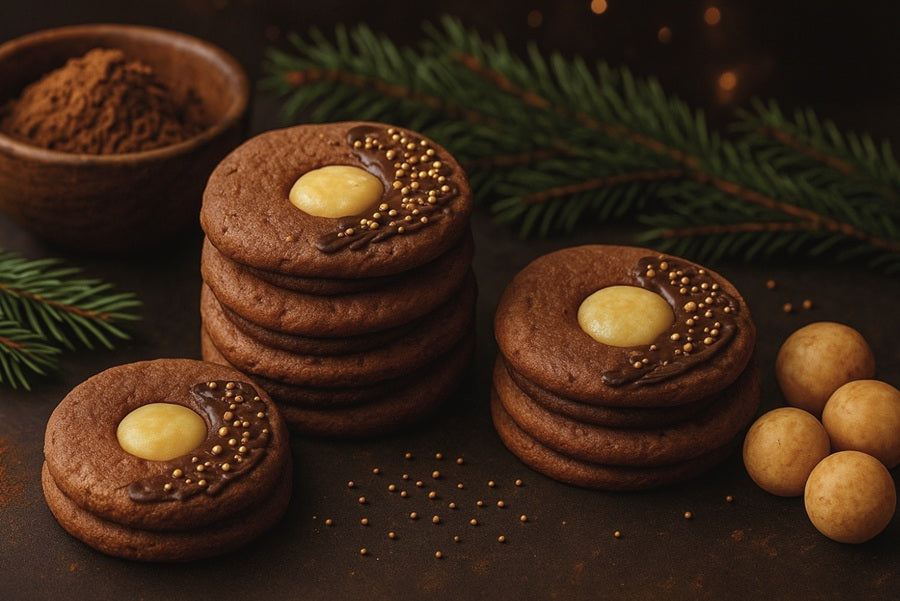 Schoko-Marzipan Plätzchen - Rausch 