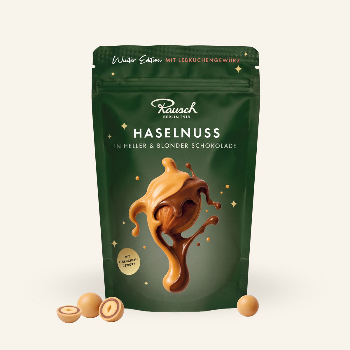 CHOCOLATE-COATED HAZELNUT GINGERBREAD BLOND)