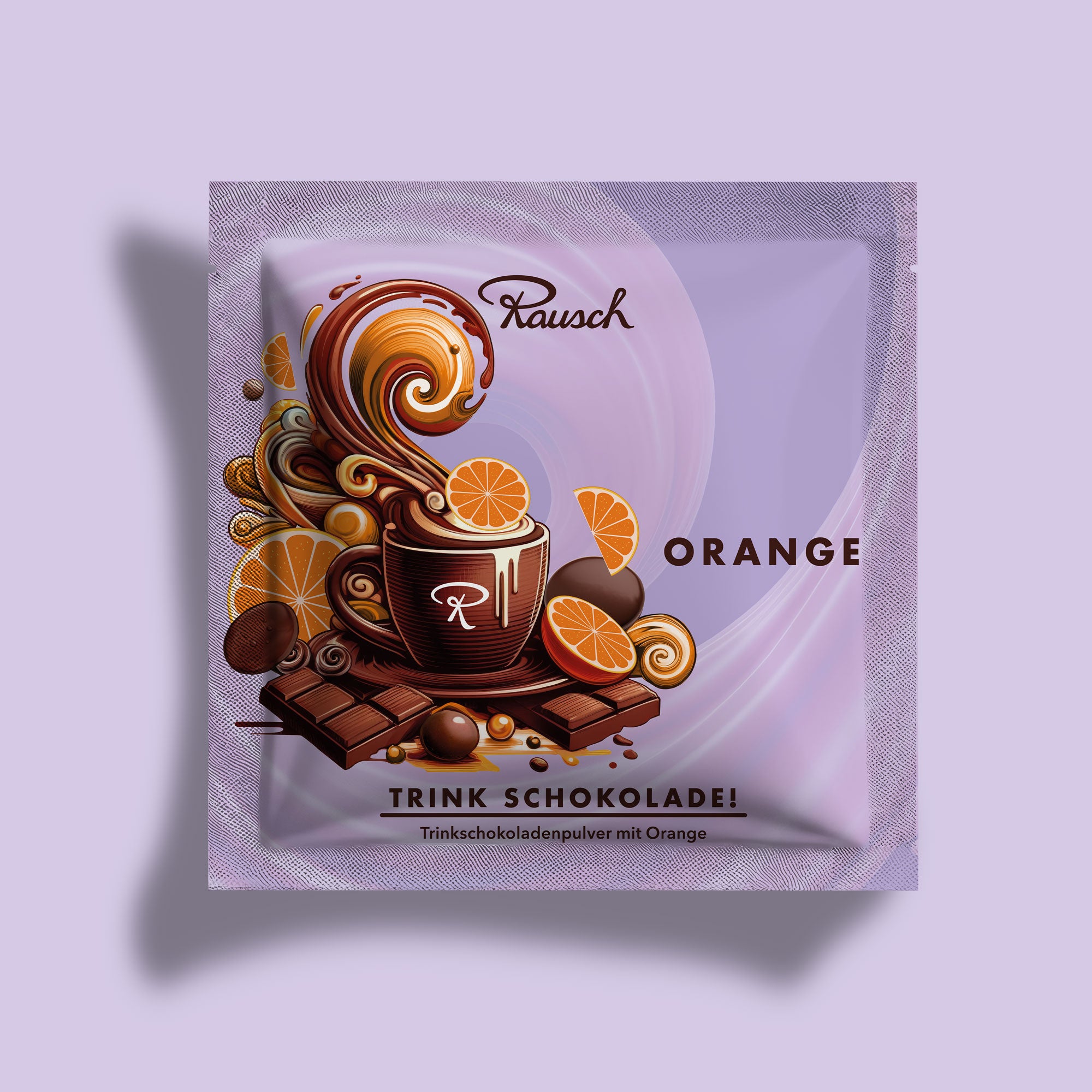 Orange drinking chocolate