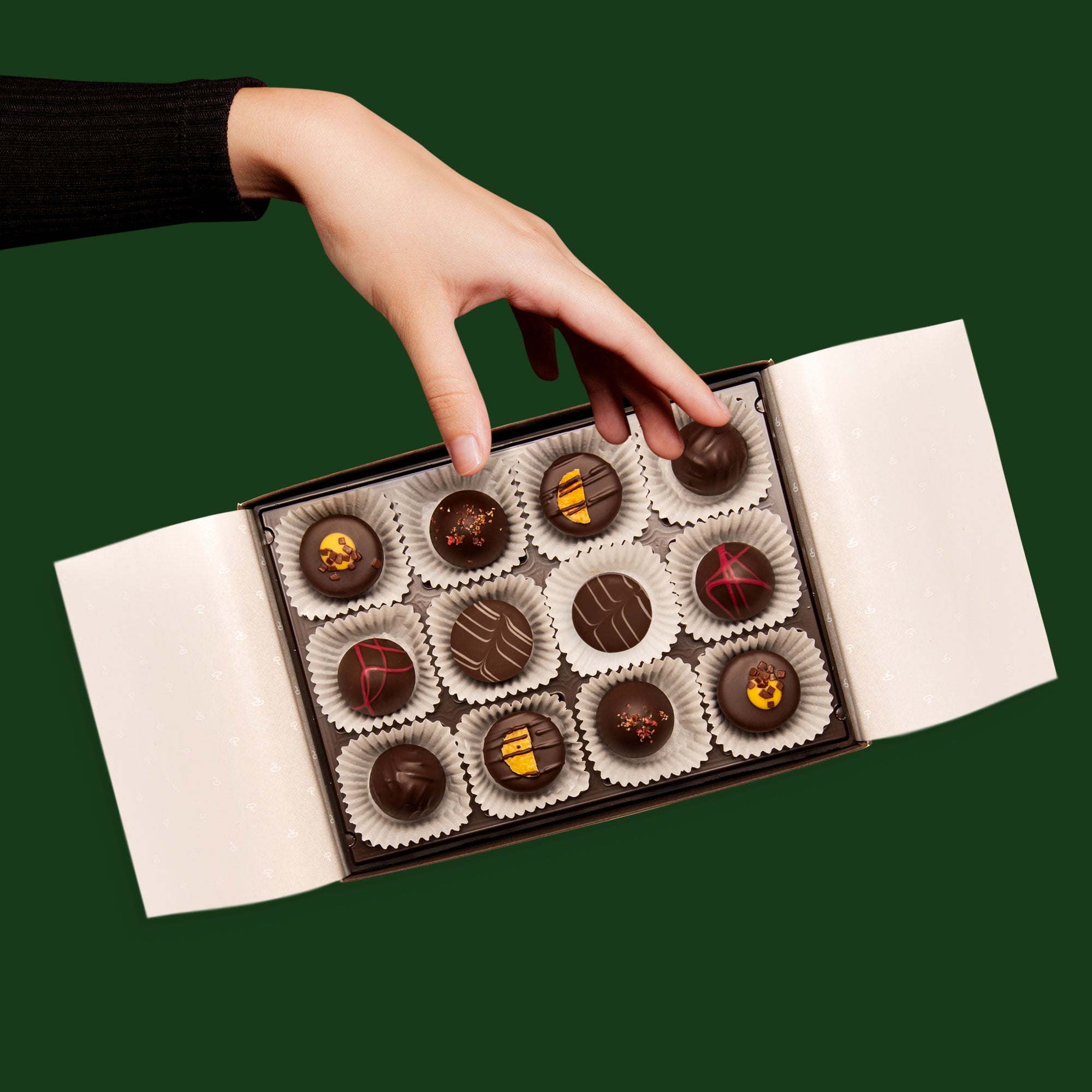DUNKLE PRALINEN WEIHNACHTEN | 12 St.