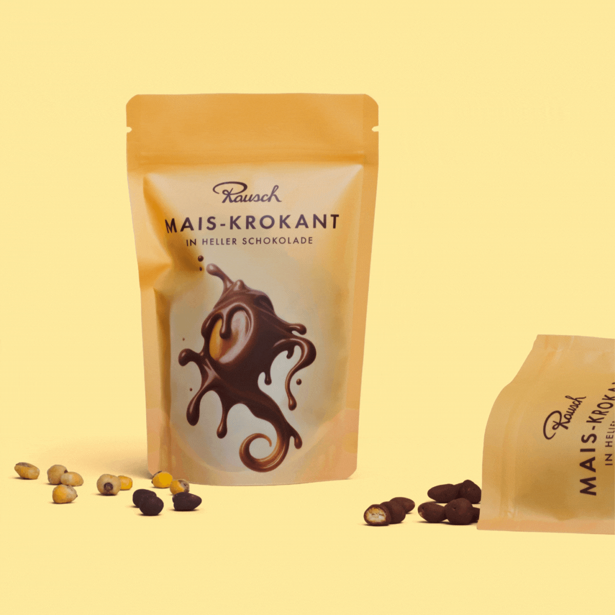 CHOCOLATE-COATED CORN BRITTLE 43%