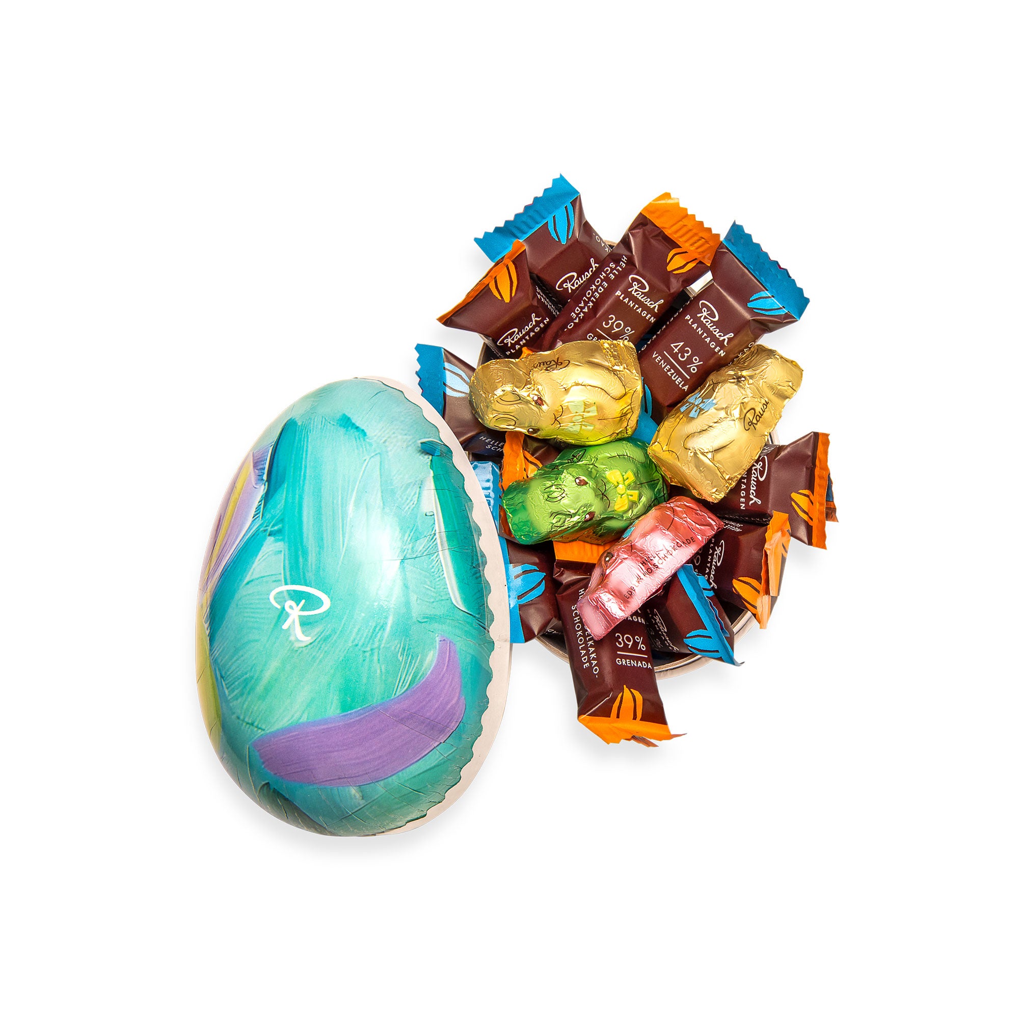 Easter egg brushstroke turquoise