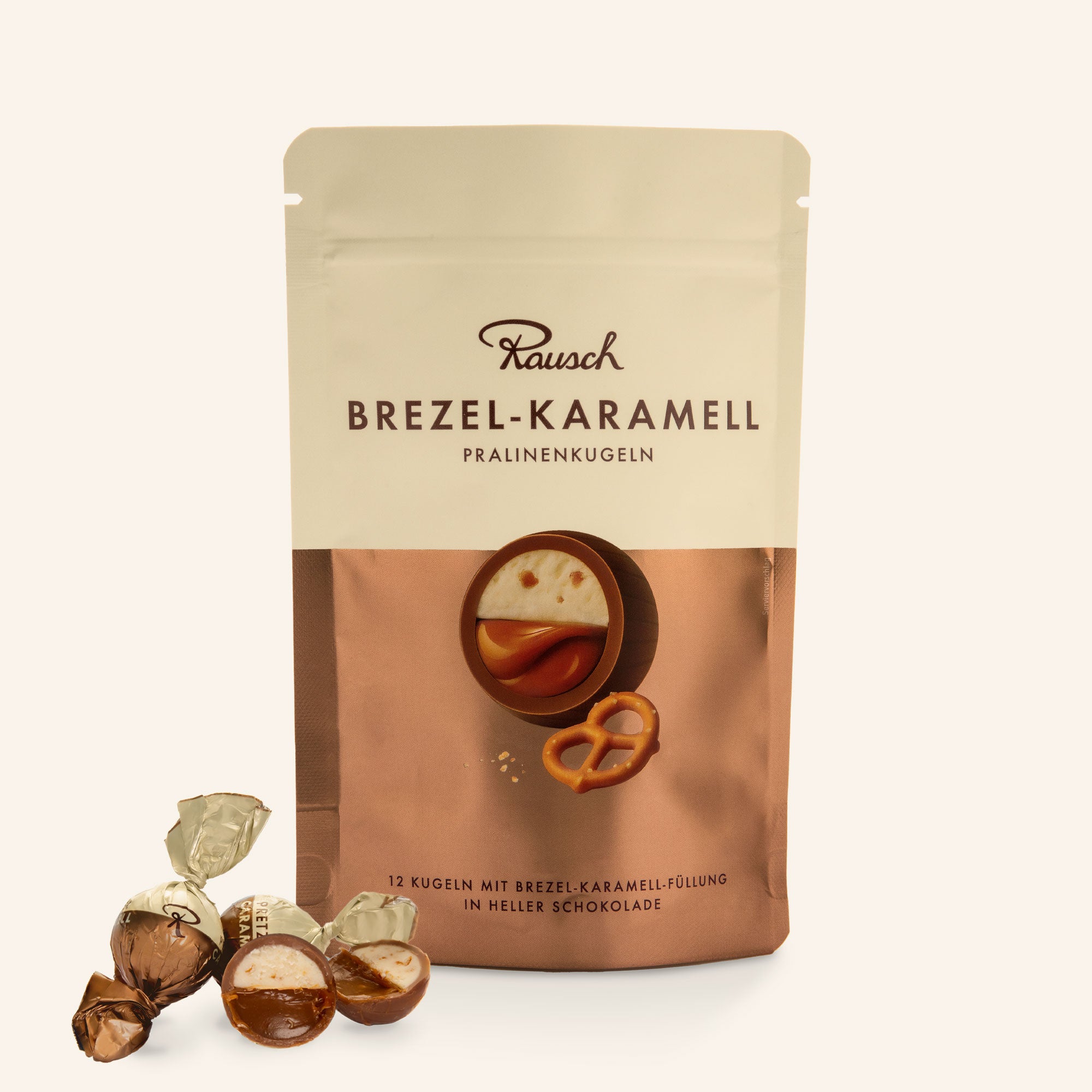PRALINE BALLS BREZEL CARAMEL WHOLE MILK | 12 pcs.