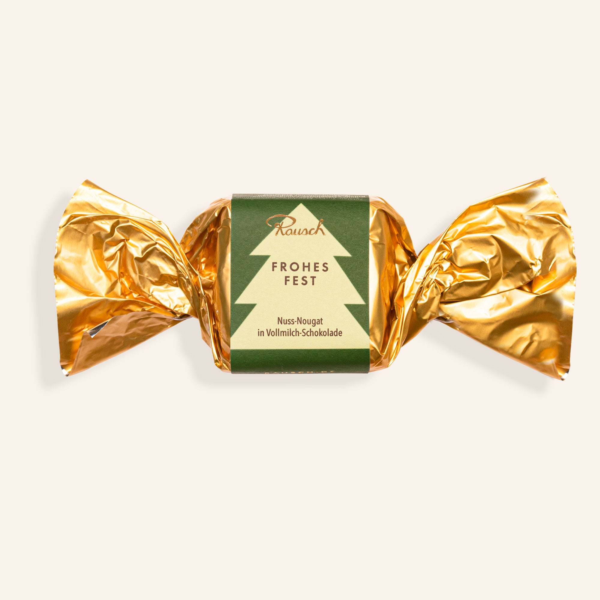 Bites of "Christmas tree" nougat