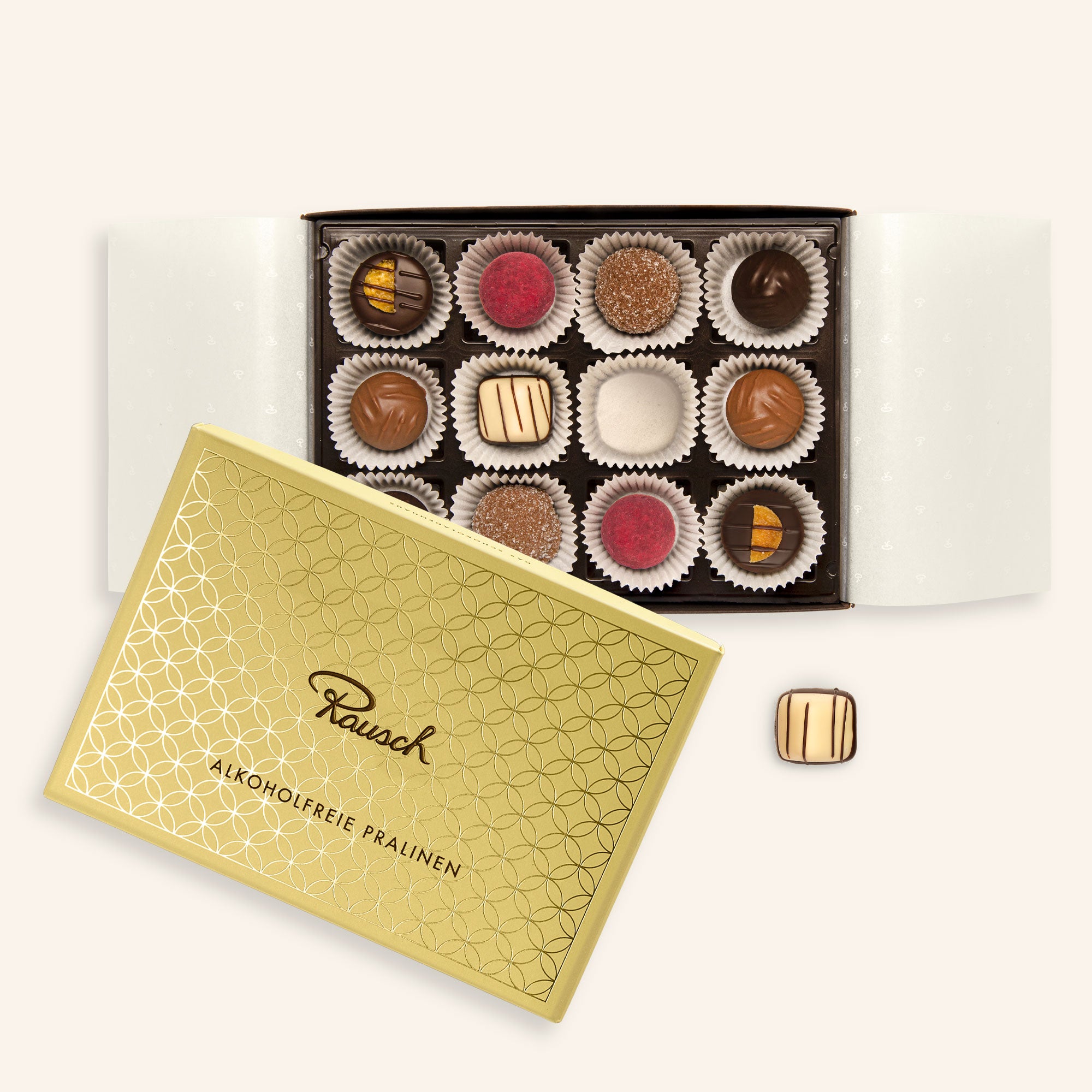 Non-alcoholic pralines